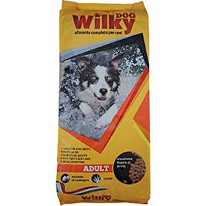 Wilky Dog Adult, crocchette 20 Kg offerte, alimento secco bilanciato per cani adulti di tutte le razze e taglie. Prodotto Made in Italy con ingredienti scelti