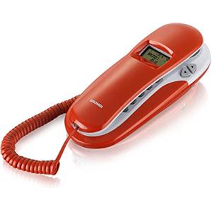 Brondi Kenoby Cid Telefono Fisso, Bianco/Rosso