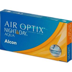 Alcon Air Optix Night & Day Aqua - Lenti a contatto mensili, 6 lenti, BC 8.4 mm, DIA 13.8 mm, 00.25 Diopt, uso prolungato fino a 30 giorni