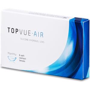 TopVue Air - Lenti a Contatto Mensili in Silicone Idrogel, Elevato Comfort e Trasparenza (6 Lenti)