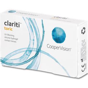 CooperVision Clariti Toric - Lenti a contatto mensili per astigmatismo in silicone-idrogel con filtro UV (6 lenti)