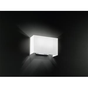 Perenz Applique Contemporanea Para Hotel in Metallo Cromo Spazzolato con Paralume in Tessuto - 2 Luci E27