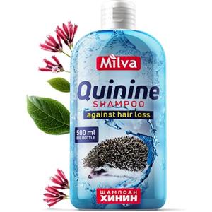 Milva Shampoo Anticaduta Uomo Donna con Estratto di Chinino Naturale - 500 ml Rinforzante per Capelli Fini Fragili e Deboli - Stimola Crescita, Nutre e Rafforza il Cuoio Capelluto