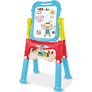 Teorema Giocattoli Teorema 66311 - Lavagna Magnetica per Bambini 2 in 1, con Cavalletto e Altezza Regolabile