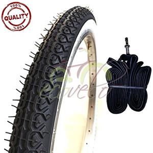 Deestone EBB20BND 1 COPERTONE BIANCONERO + 1 Camera d'Aria 20 X 1.75 (44-406) City Bike Bici GRAZIELLA