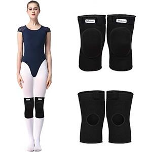 Bezioner Ginocchiera Rotulea Supporto Sportiva Elastica Tutore Rotula Ginocchiere Legamenti Crociati Menisco per Bambini e Adulti -Danza Calcio Pallavolo Basket Crossfit Nero M