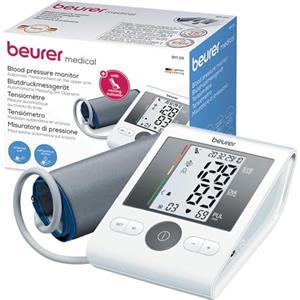 Beurer BM 28 Misuratore di Pressione da Braccio, Sfigmomanometro Digitale Automatico, Validato Clinicamente, Indicatore del Valore a Riposo, Rilevazione Aritmie, 4 Utenti, Display XL, Custodia Inclusa