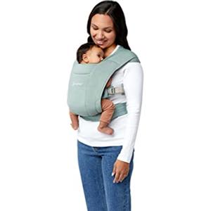 Ergobaby Embrace Marsupio per neonati Ergonomico 0 Mesi, Porta Bebe a 2 posizioni Extra Morbido ed Ultraleggero, Jade