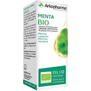 Arkopharma Olio Essenziale di Menta Piperita Bio 10 ml - Estratto a Vapore, Certificato OEBBD