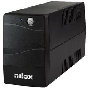 Nilox, UPS Premium Line Interactive da 600VA, Stabilizzatore di Tensione Tramite AVR, Protegge Computer e Periferiche dai Blackout e Disturbi della Rete Elettrica, con Tecnologia Line Interactive
