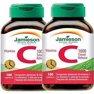 Jamieson Vitamina C 1000 Timed Release 100 compresse - Jamieson (2 Confezioni da 100 Compresse)