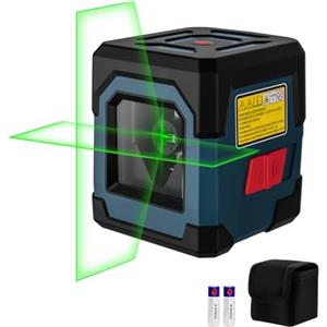 RockSeed Livella laser verde, RockSeed Cross Line Livellatore laser orizzontale e verticale punti girevoli a 360 gradi Livelle autolivellanti manuale/modalità autolivellante IP54 custodia per il trasporto