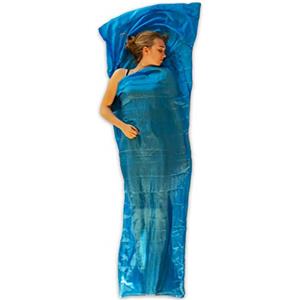 LOWLAND Outdoor - Sacco a pelo in seta, 220 x 80 x 70 cm, colore: Blu