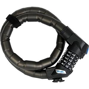 Fischer 85860 - Lucchetto a Maglie con Numeri, Lunghezza 90 cm, Diametro 24 mm, Nero, 90 cm