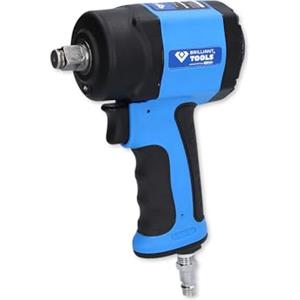 Brilliant Tools BT160400 1/2 Mini avvitatore ad impulsi ad aria compressa, 1.240 Nm