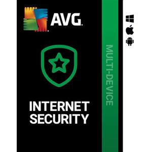 DEISATECH AVG Internet Security 2026 | Multidispositivo | 1 Anno | 10 dispositivi | Protezione antivirus | PC/Mac/Android