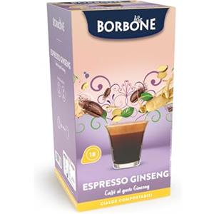 CAFFÈ BORBONE 18 Cialde Caffe' al Ginseng Borbone Filtro in Carta 44 mm