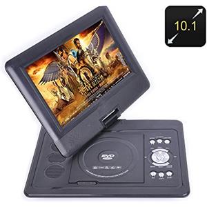BW 25,7 cm lettore DVD portatile - Gioco e funzione TV, schermo rotante a 270 gradi, giochi, adatto per la casa