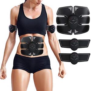 ZHENROG Elettrostimolatore Muscolare EMS Addominali Trainer,Cinghia tonificante addominale con,ABS Stimolatore Addome/Braccio/Gambe/Waist/Glutei Massaggi-attrezzi Uomo/Donna