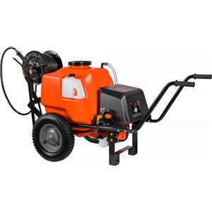 Stocker Art. 303 - Pompa irroratrice elettrica carrellata con barra d'irrigazione - 80L - 12V