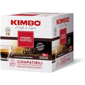 Kimbo Capsule Compatibili Nescafé Dolce Gusto - 60 Capsule - Espresso Napoli - 2 Confezioni da 30 Capsule