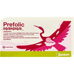 ZAMBON ITALIA Srl Prefolic Mamma - Integratore per chi desidera una gravidanza - 30 compresse