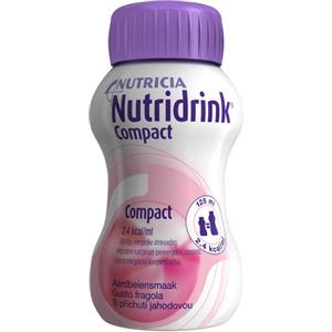 DANONE NUTRICIA Nutridrink Compact Fragola - Supplemento Nutrizionale Completo Ipercalorico 4x125 ml