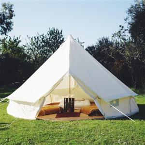 Safari Camping Tenda esterna di lusso impermeabile 4M 5M 6M Oxford Bell Tend Glamping Yurta Tenda per campeggio e festival (5M Oxford Bell Tenda)