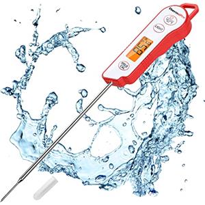 ThermoPro TP15 Termometro Cucina Impermeabile con Sonda Lunga Digitale Professionale da Lettura Istantaneo per Alimenti Liquidi Latte Carne Barbecue Cibo Dolci Olio Vino con Calibrazione