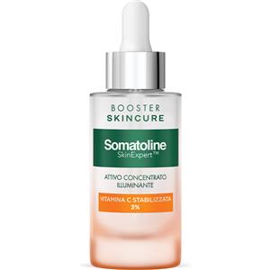 Somatoline Cosmetic Skincure Booster Illuminante 30 ml - Trattamento concentrato con Vitamina C al 3% per un'azione antiossidante e illuminante