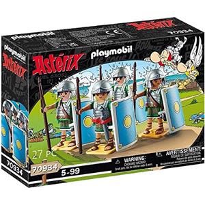 Playmobil Asterix 70934 - Set Gioco Truppe Romane con 4 Personaggi, Elmi, Spade e Scudi