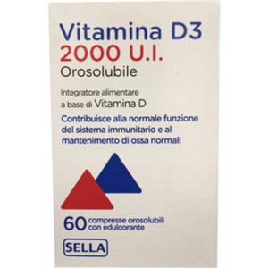 Sella - Vitamina D3 2000 UI Confezione 60 Compresse