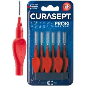 Curasept Proxi T12 Scovolino Interdentale Rosso - 6 Pezzi per Igiene Orale Efficace