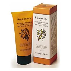L'Erbolario Soleombra Fluido Doposole Setificante Viso e Corpo 200 ml con Burro di Karitè, Olio di Argan e Proteine di Quinoa