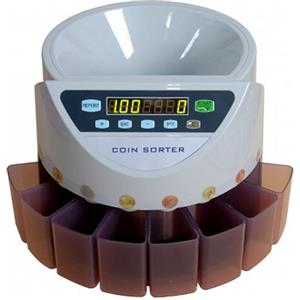 Generico CONTAMONETE Conta Monete macchina contatore monete, 8 CASSETTI, separatore monete
