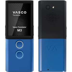 Vasco Electronics Vasco M3 Traduttore Istantaneo Vocale | 70+ lingue | Scheda SIM con Internet a vita | Traduttore simultaneo con fotocamera | Funzione MultiTalk & TranslaCall | Velocità: meno di 0,5 secondi