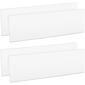 kwmobile 4X Paracolpi Garage Gommato - Set Protezione Box Auto Paraspigoli Muro - Salvaportiere Pareti 40x12cm - Strisce Autoadesive Ammortizzanti - Paraurti Bianco