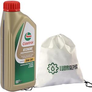 LUBRIALPHA Olio motore 5w30 benzina diesel lubrificante Castrol Edge Professional LongLife III 5w-30 con borsa multiuso conf. 3x1lt