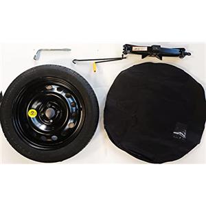 D'ANGELO 1988 KIT RUOTINO DI SCORTA 15 COMPATIBILE CON TOYOTA YARIS, IQ, AYGO, HYUNDAI I10, 120, GETZ, MAZDA 2, KIA STONIC, RIO, PICANTO da 2017 CON CRIC, CHIAVE E SACCA