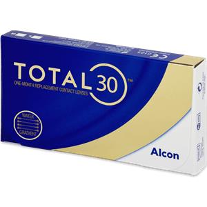 Alcon TOTAL30 - Lenti a contatto mensili in silicone idrogel, confezione da 3 lenti, BC 8.4 mm, DIA 14.2 mm, -12.00 diottria