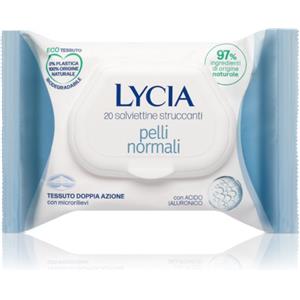 Lycia Salviettine Struccanti Pelli Normali con Acido Ialuronico - 20 Pezzi in Eco-Tessuto