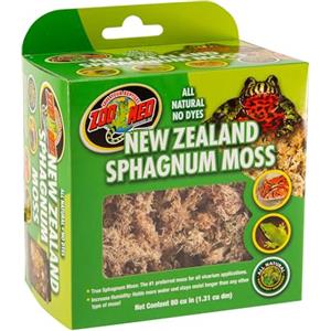 Zoo Med New Zelanda Sphagnum Moss - Substrato Naturale per Terrario per Tartarughe di Terra e Rettili, Muschio di Sfagno, 1,3 L
