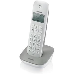 BRONDI, Gala Telefono Cordless, Bianco/Grigio