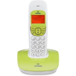 Brondi Nice Telefono Cordless, Bianco/Verde