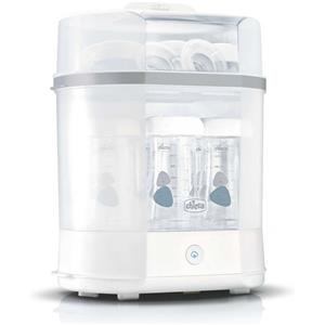 Chicco Sterilizzatore a Vapore 3 in 1 - Efficace e Veloce, Elimina il 99,9% dei Germi in 5 Minuti