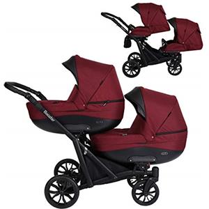 Kunert Un passeggino gemellare 3 in 1 et 2 in 1 navicella carrozzina seggiolino auto KUNERT Booster 3in1 et 2in1 passeggini (bordo, 2in1)