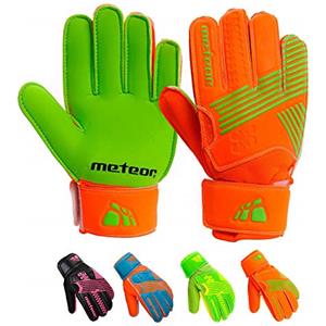meteor Guanti Portiere per Bambini e Giovani - Ottima Sicura, Funzionalità e Vestibilità - Alenamento e Giochi Ricreativi - Calcio Football Bimbo Gioventù CATCH (#8, blu)