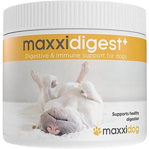 maxxipaws maxxidigest+ Prebiotici e Probiotici per Cani - Integratore per l'Apparato Digerente e il Sistema Immunitario, 200g