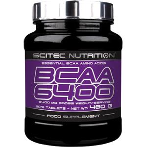 Scitec Nutrition BCAA 6400 - Aminoacidi Ramificati, 375 Compresse da 1g per Supporto Muscolare
