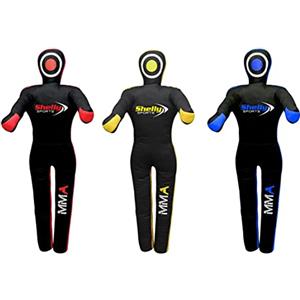 Shelly Sports Shelly - Sacco da boxe per arti marziali miste, jjiu jitsu, brasiliano, per jjiu, jitsu, in piedi, per wrestling, arti marziali, boxe, karate, allenamento, manichini, tela, senza imbottitura